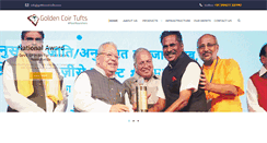 Desktop Screenshot of goldencoirtufts.com