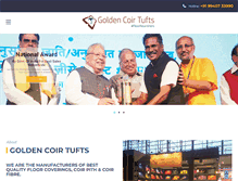 Tablet Screenshot of goldencoirtufts.com